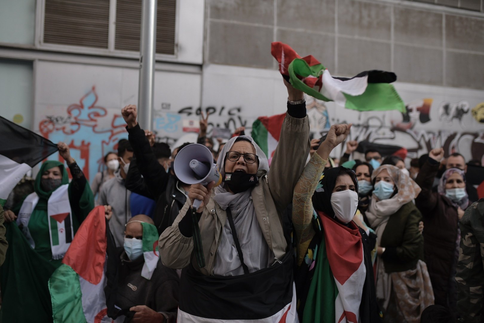 Manifestació a Barcelona per l'autodeterminació del Sàhara Occidental