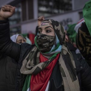  Manifestacio sahara occidental embaixada marroc - maria contreras coll