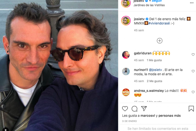 Josie i la seva parella, Jacinto de Manuel, Instagram