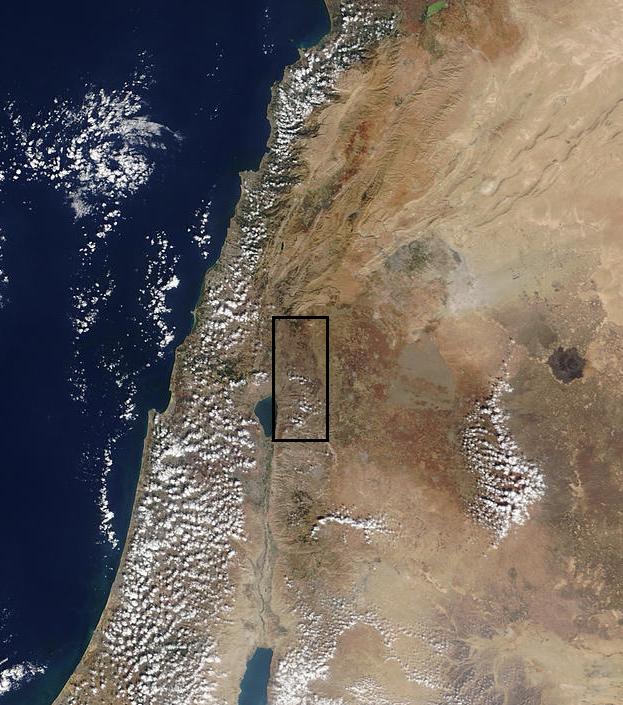 Alts del Golan Viquipèdia Nasa