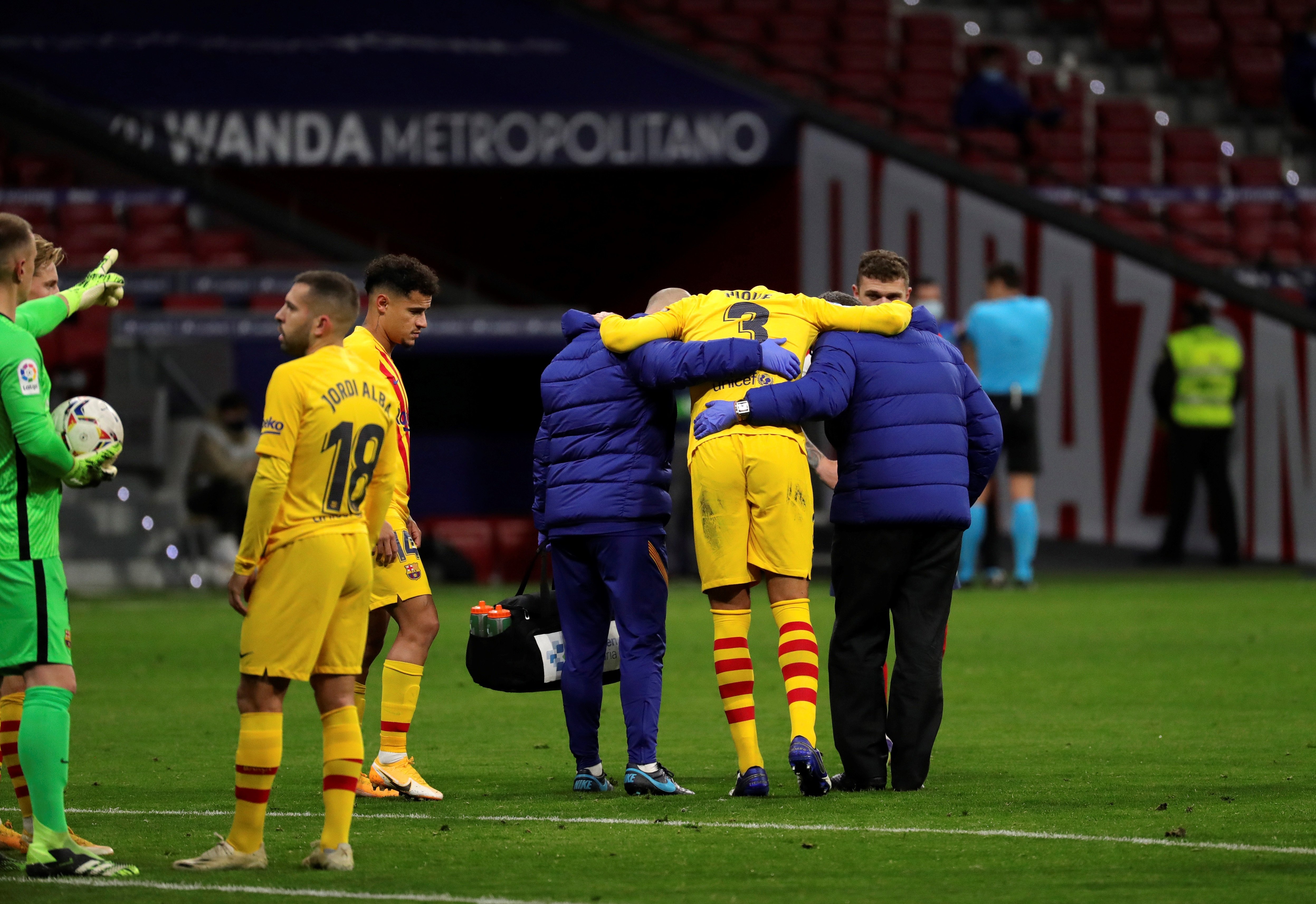 Preocupante lesión de Piqué: esguince en el ligamento y afectación del cruzado