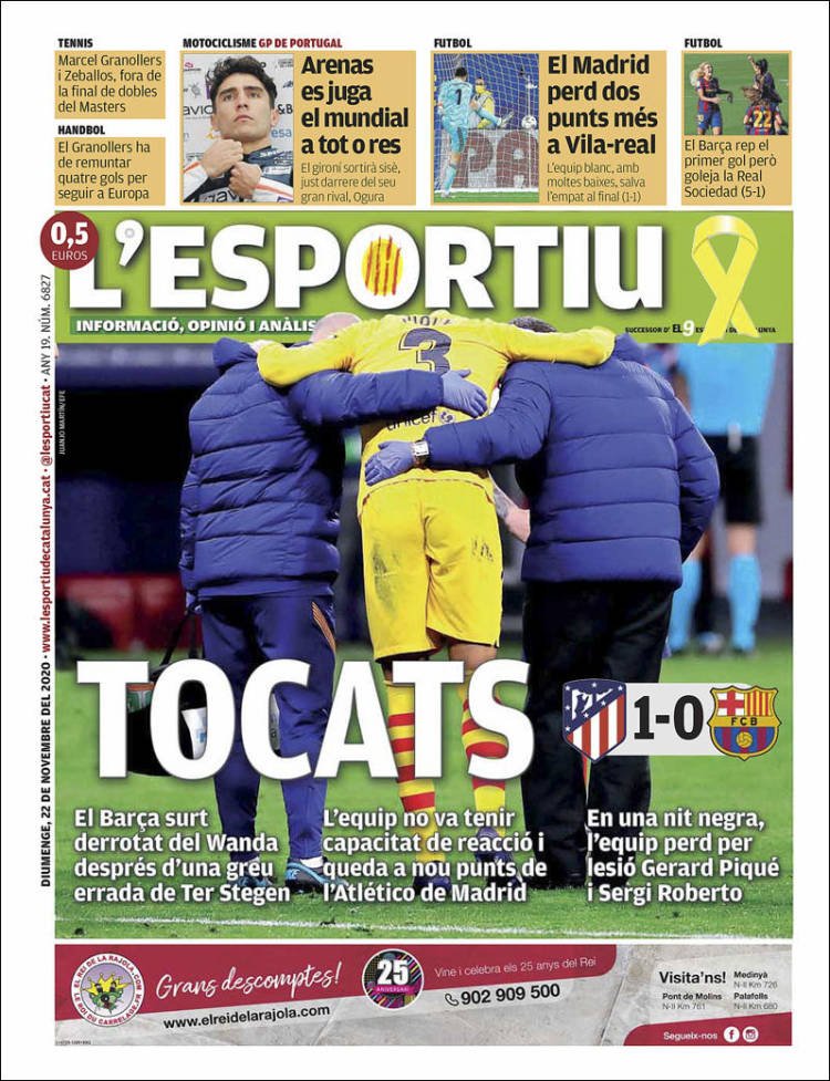 L'Esportiu Portada 22 11 20202