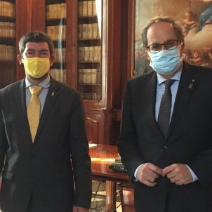 Torra pide que se apruebe la ley de Cambres después de reunirse con Canadell