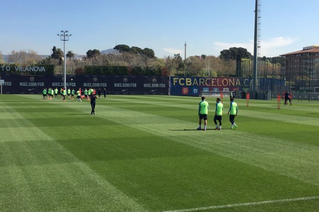 Barça entrenament trident - Bernat Aguilar