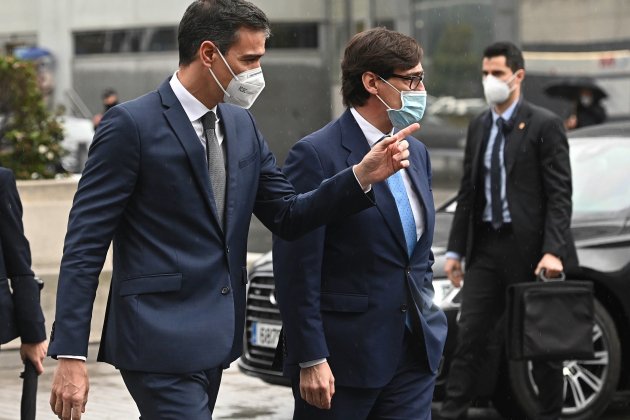 Pedro Sánchez y Salvador Illa - EFE