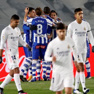 Celebracio gol Alabes Reial Madrid EFE Celebracio gol Alabes Reial Madrid EFE