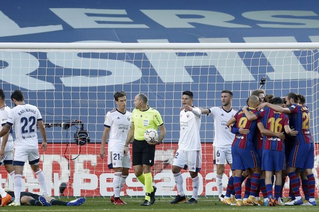 Barca celebracio gol Osasuna EFE