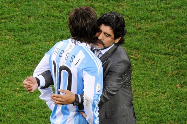 Messi Maradona Argentina EFE