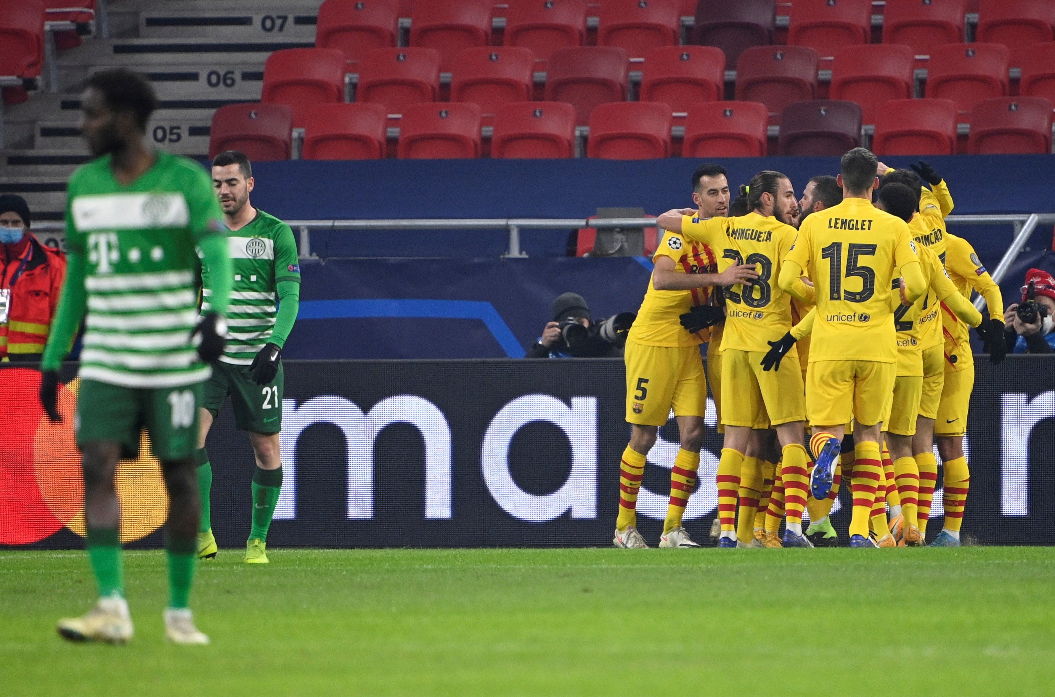 El Barça liquida al Ferencváros y se jugará el liderato contra la Juventus (0-3)