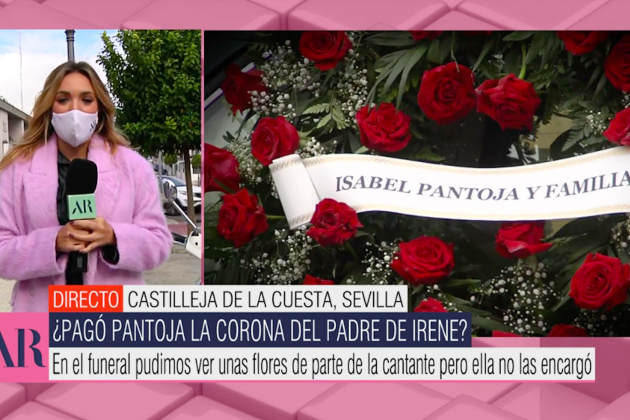 Corona de flores Isabel Pantoja, Telecinco