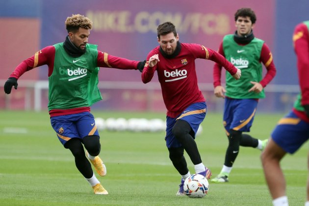 Messi entrenamiento FCB