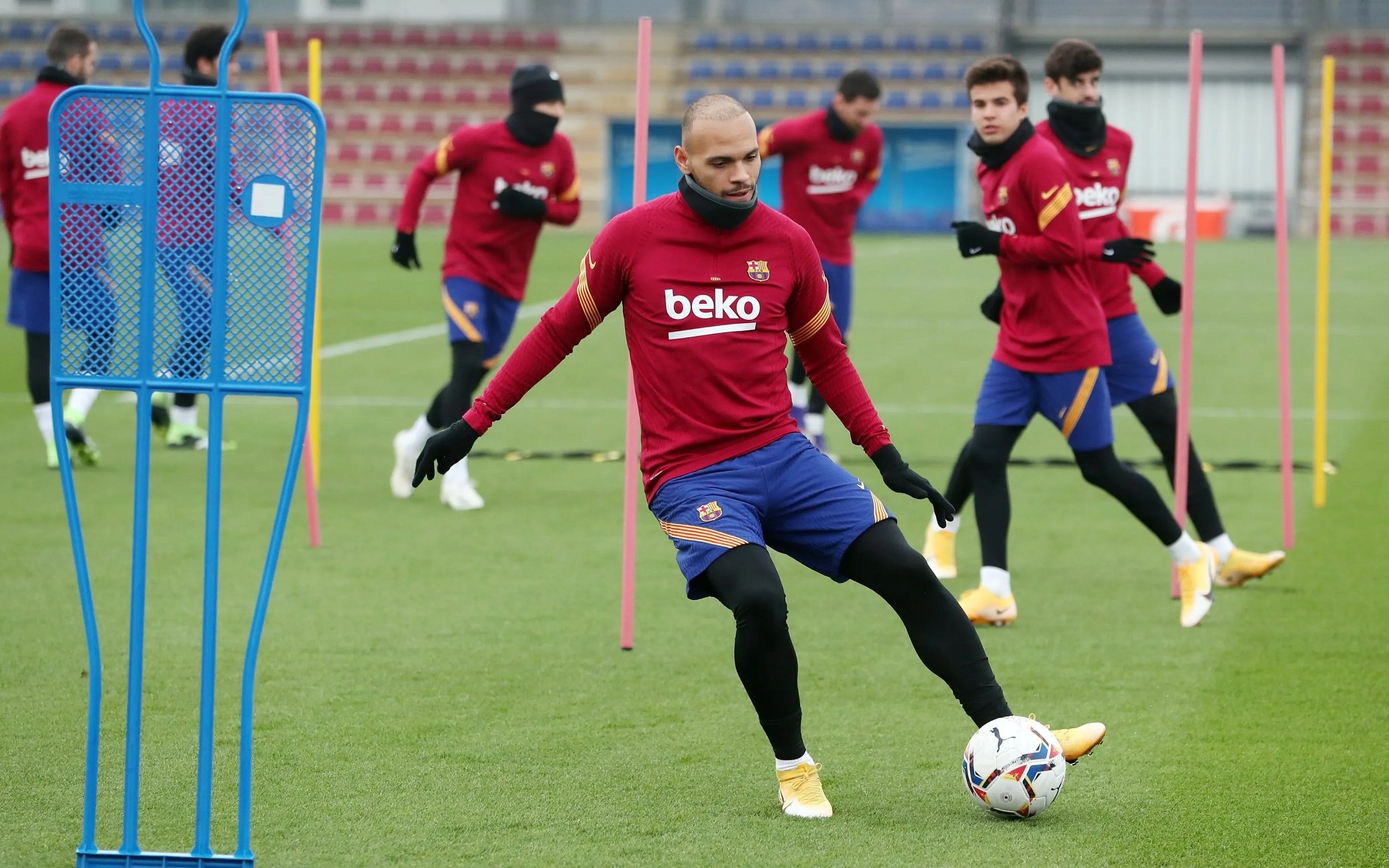 Braithwaite entrenament FCB