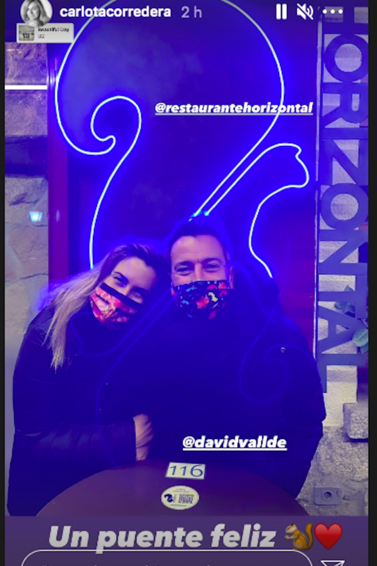 Carlota Corredera y David Valldeperas, Instagram