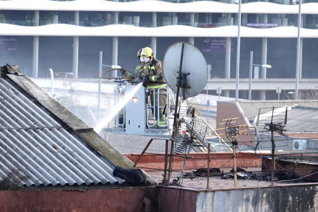Incendio Badalona - mar acero