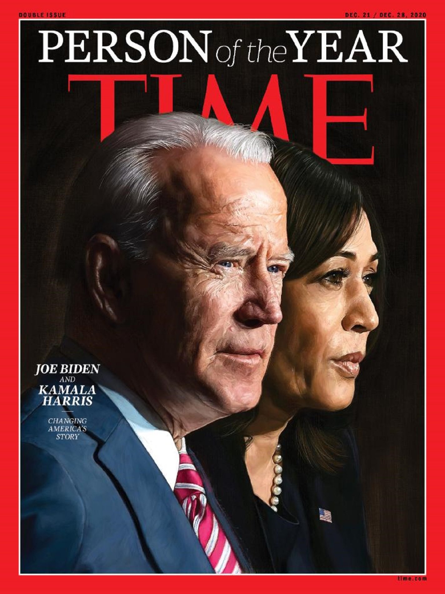 Time Biden Harris personajes año portada