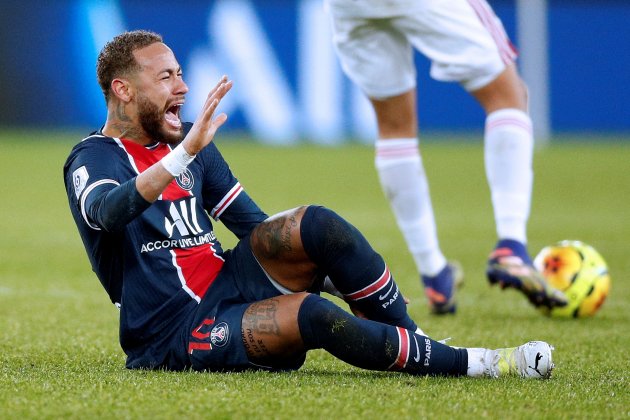 Neymar lesión PSG Olympique Lyon EFE Neymar lesión PSG Olympique Lyon EFE