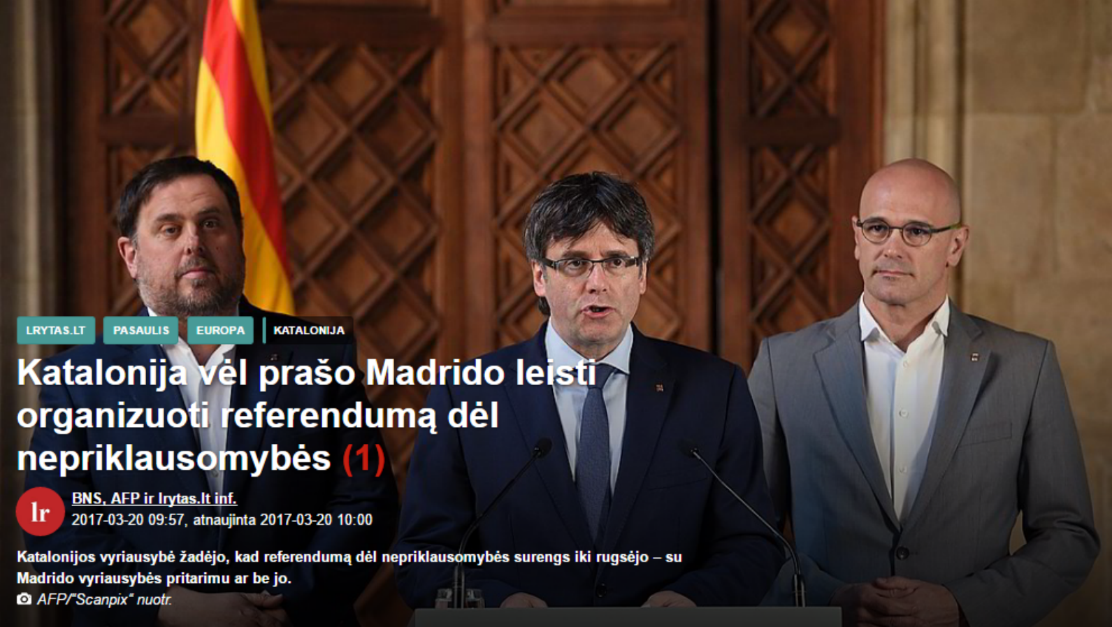 Vietnam, Irán y otros sitios donde ha llegado la carta de Puigdemont y Junqueras