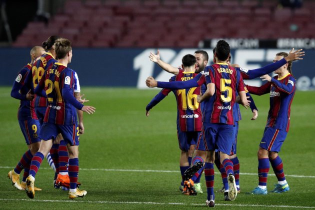 Barça celebración gol EFE Barça celebración gol EFE