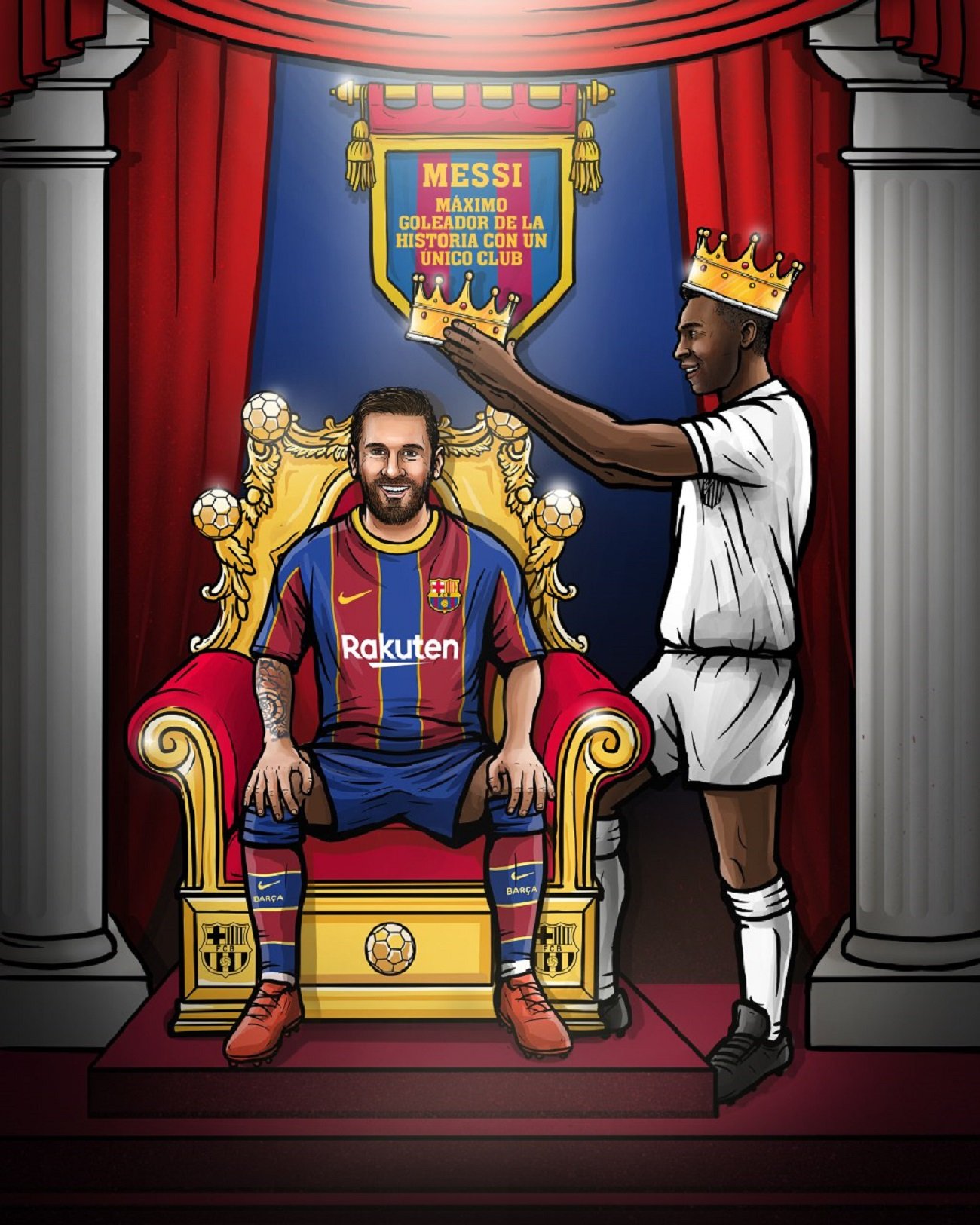 Messi agraeix a Pelé la seva emotiva felicitació per l'històric rècord