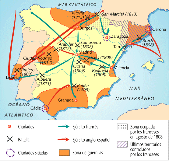 mapa espanya guerra independencia - imagomundi's blog