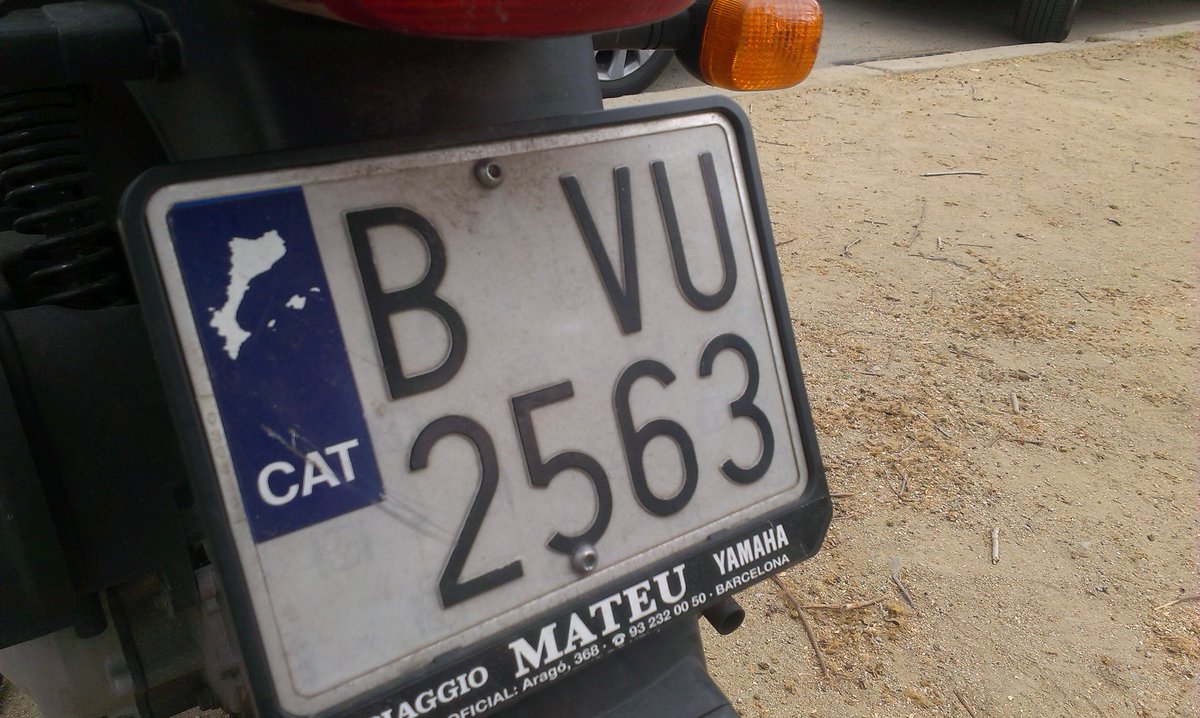 Botran, multado por llevar el 'CAT' en la matrícula