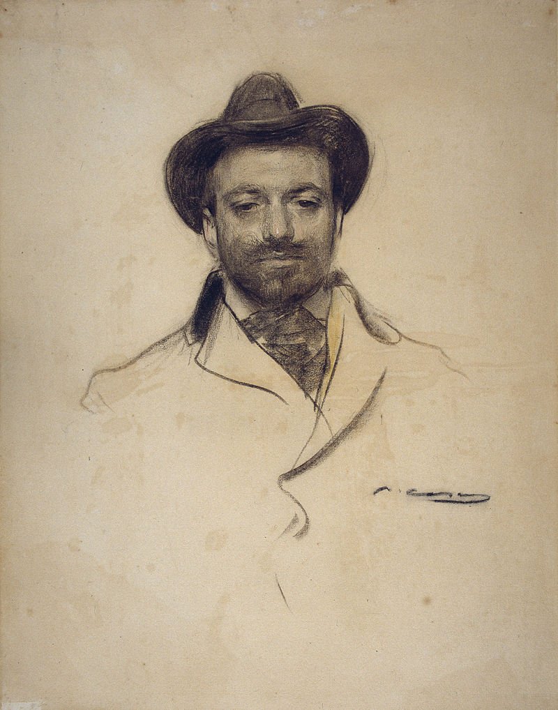 Josep Maria Sert per Ramon Casas.Wikipedia Commons