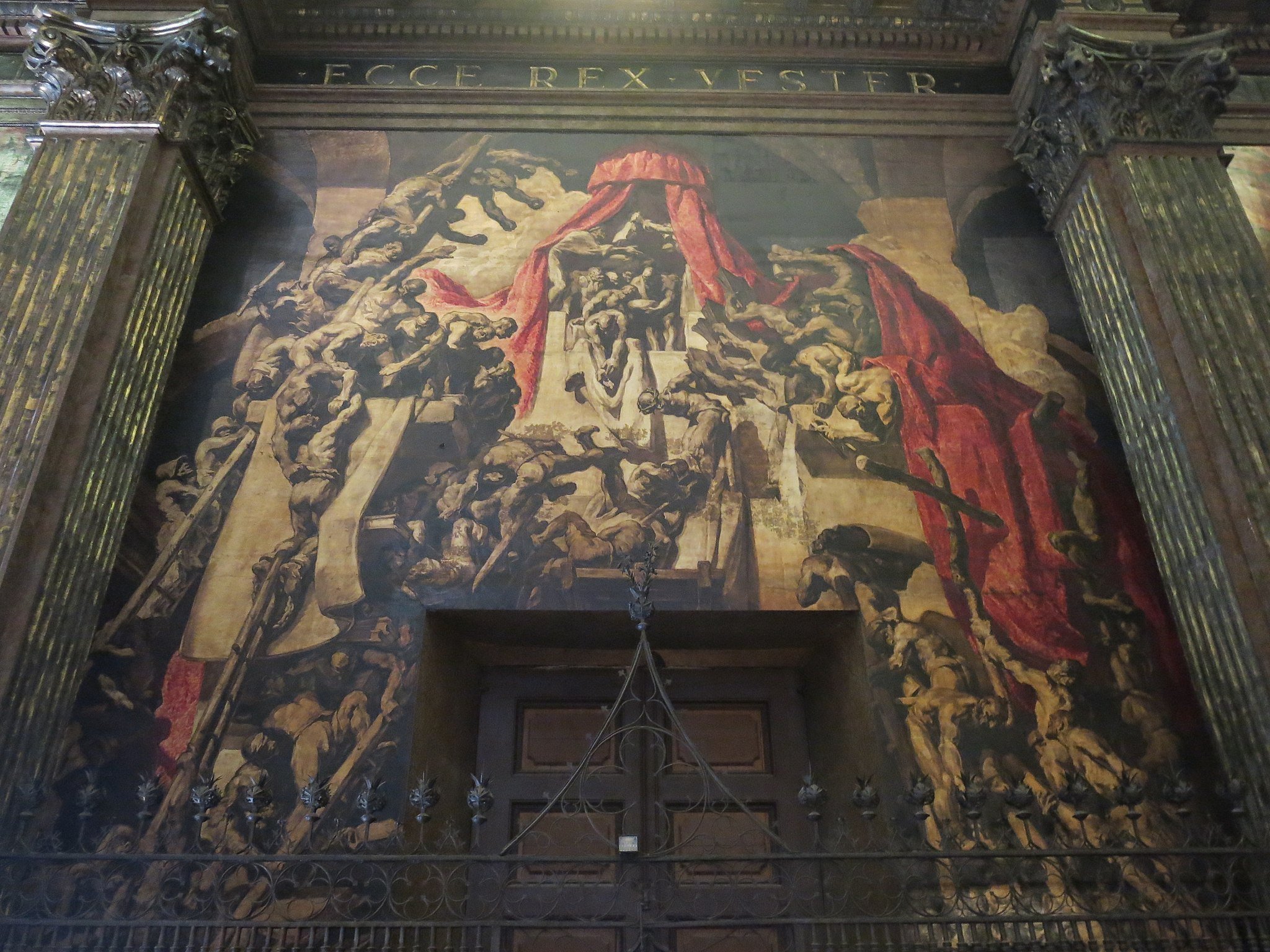 346 Catedral de Vic, pintures murals de Josep M. Sert a la façana interior