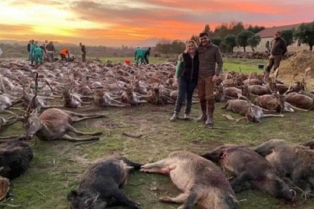 Cazadores españoles matanza Portugal Twitter