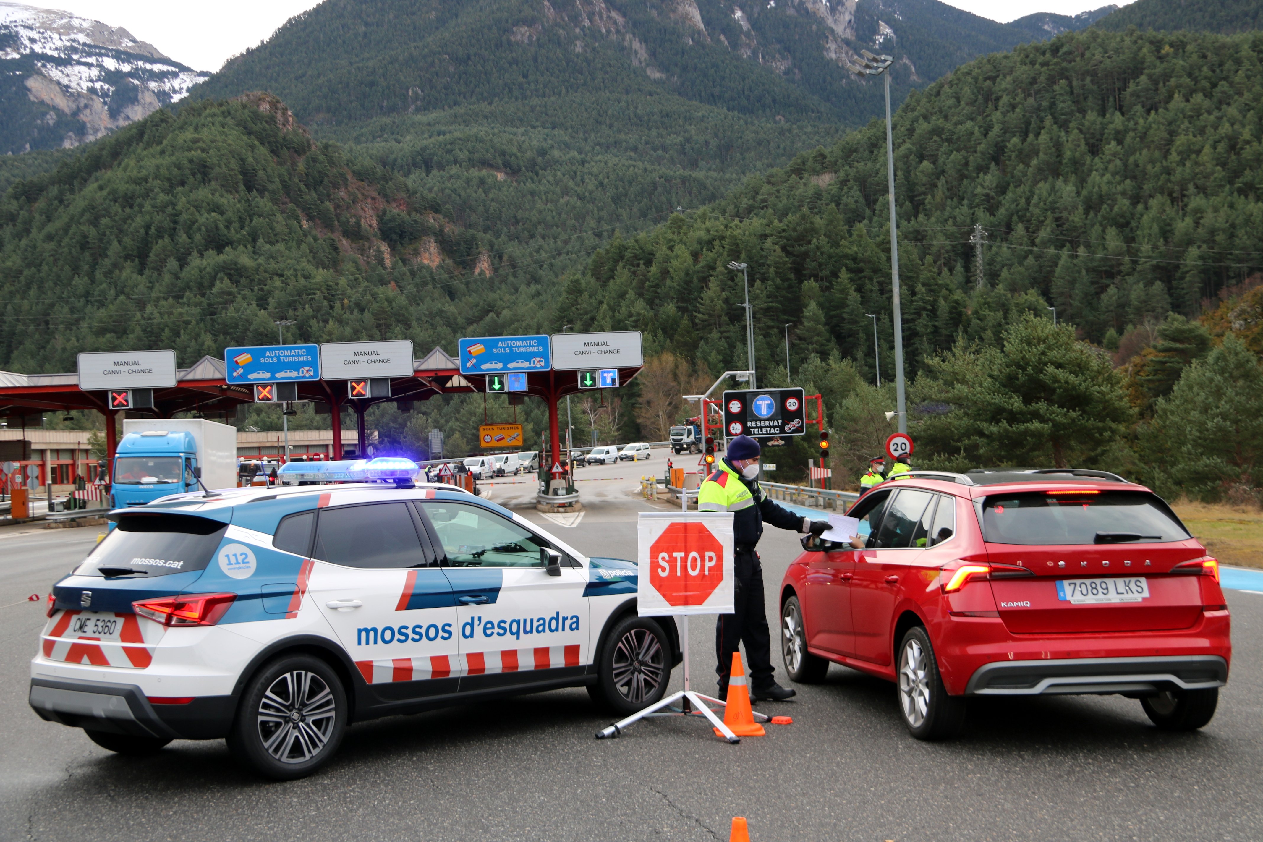 túnel cadi Mossos Esquadra confinamiento / ACN