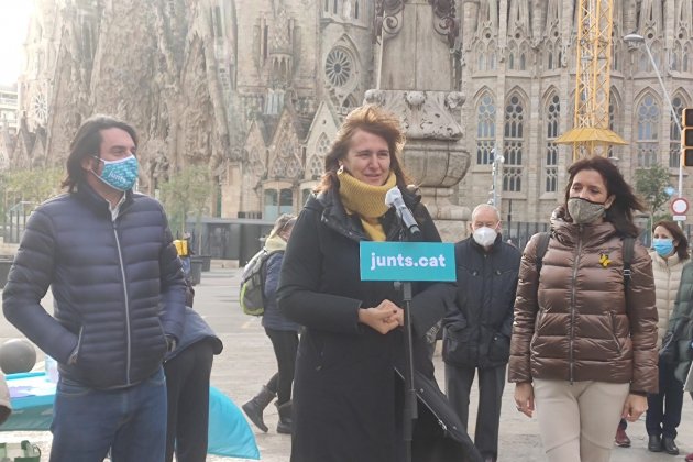 Laura Borràs punt de recollida avals Sagrada Familia / Europa Press