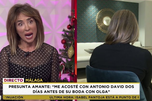 María Patiño con la supuesta amante de Antonio David Flores Telecinco