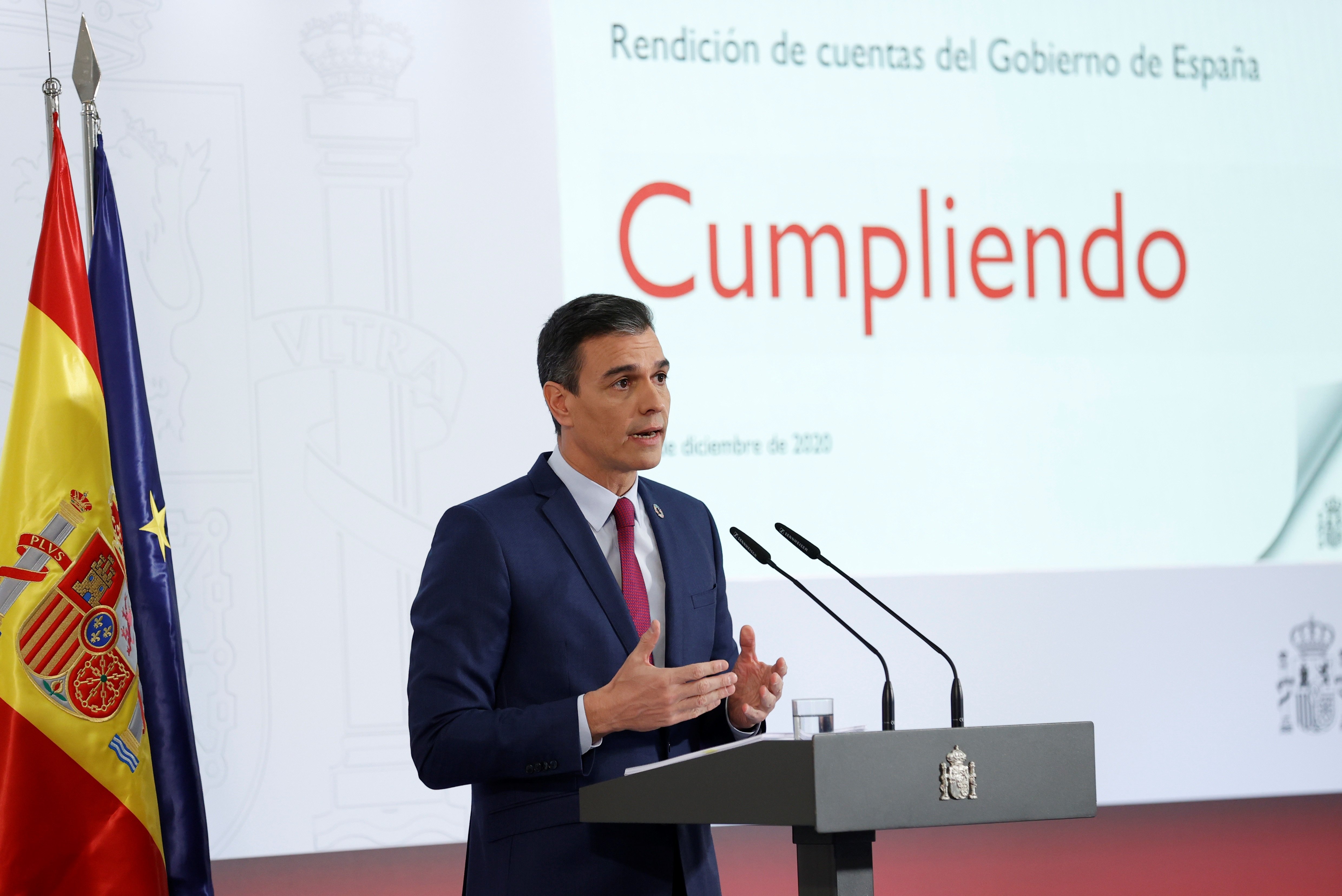 Sánchez's summary of achievements is quiet about the Catalan political prisoners