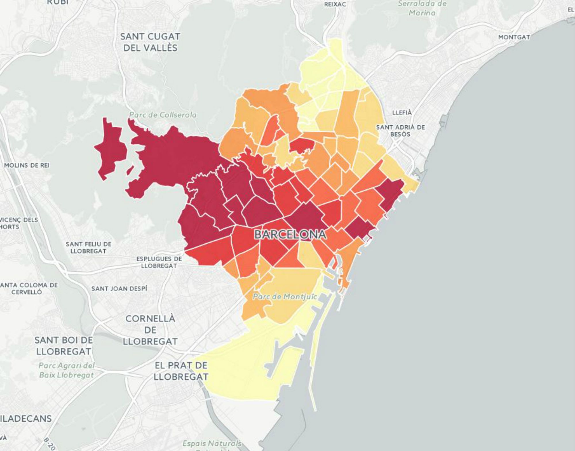 Barcelona por barrios: Di de dónde eres y sabrás cuánto tienes