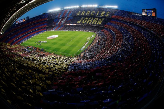 Camp Nou Johan Cruyff mosaico Efe