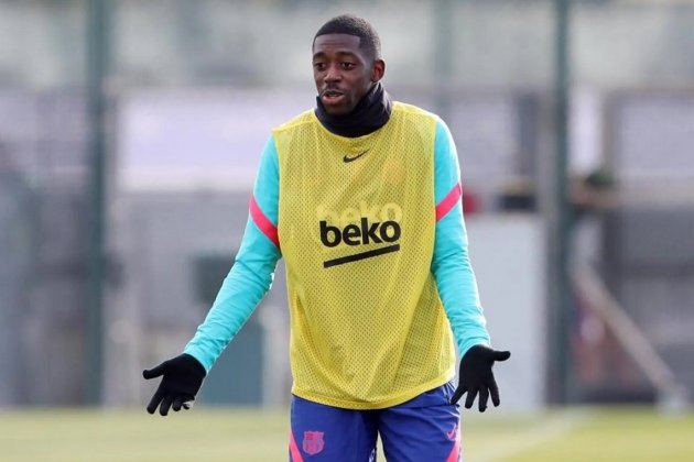 Entrenamiento Barça Dembele FC Barcelona