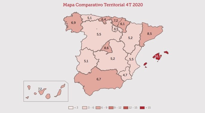 Mapa Comparativo Territorial