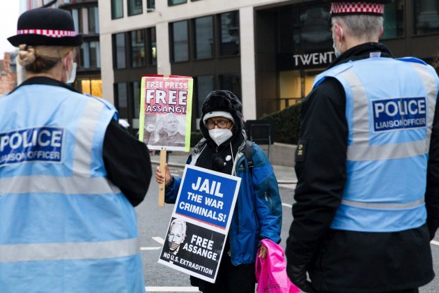 manifestants suport Assange Regne Unit EFE