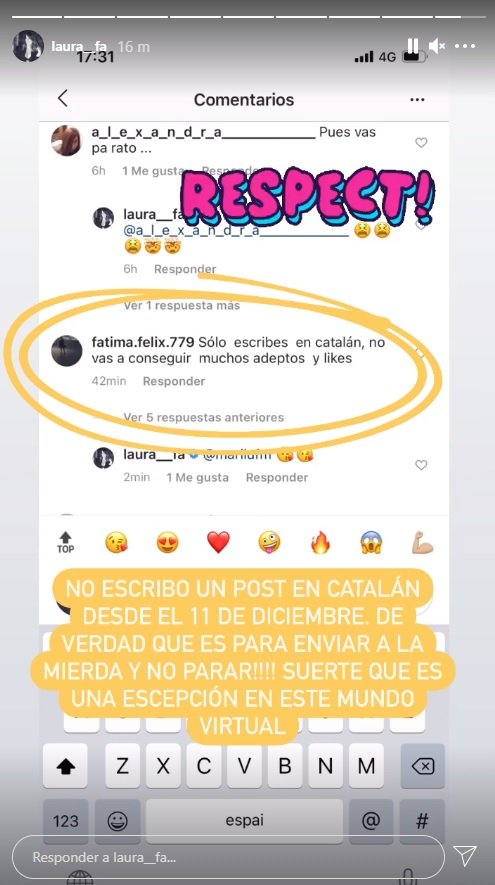 catalanofobia laura hace IG