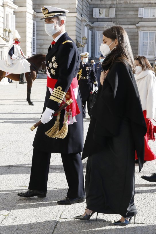Felipe y Letizia en la Pascua Militar de 2021 GTRES