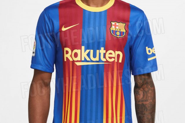 Cuarta equipacion Barca senyera blaugrana @FootyHeadlines