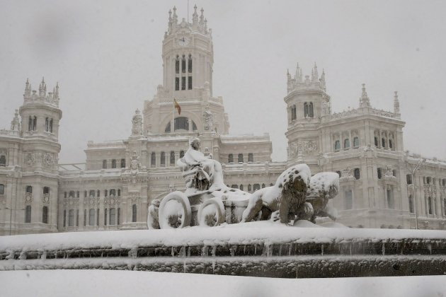 cibeles madrid nevada filomena efe