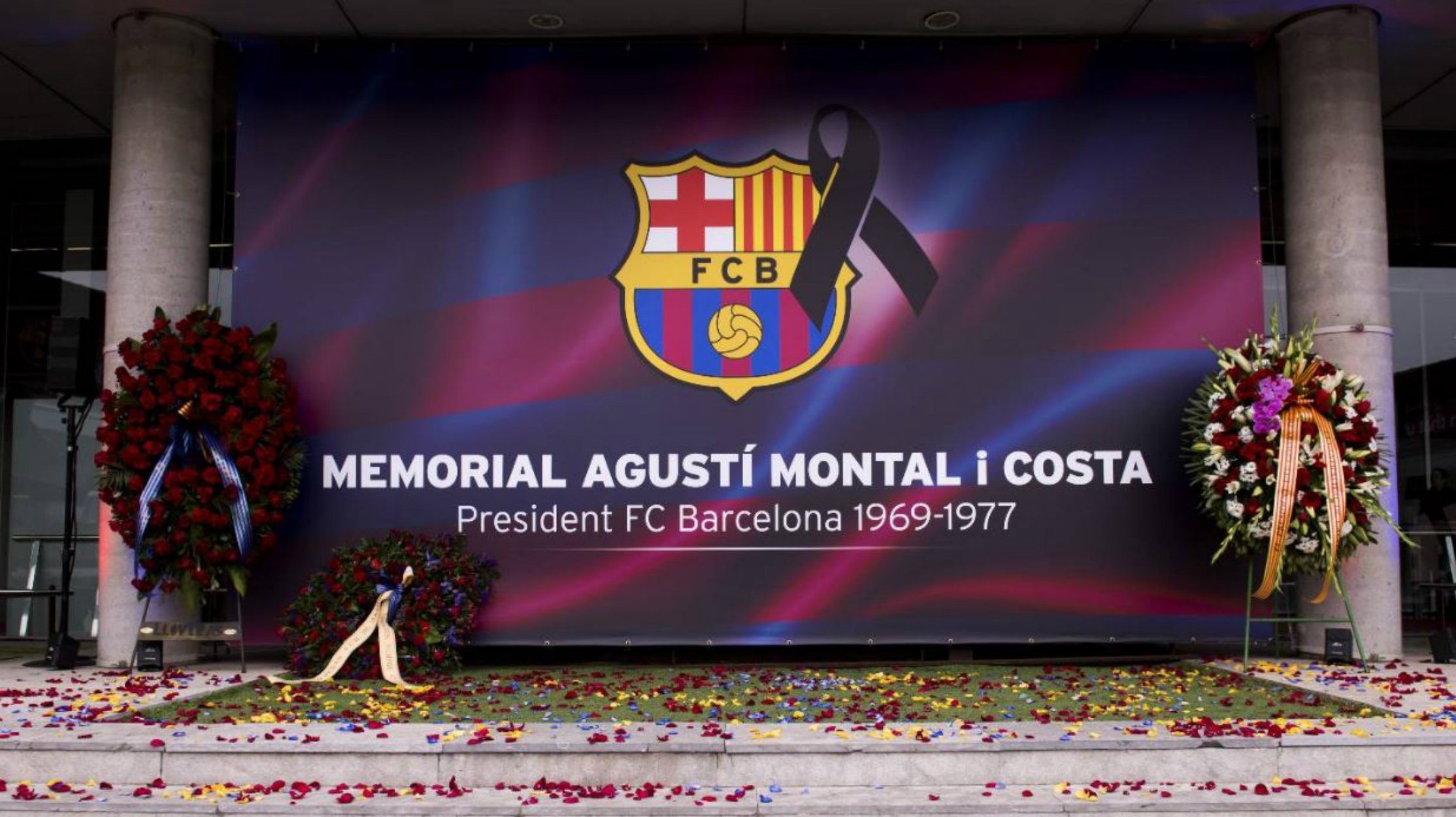 El último adiós del Barça a Agustí Montal