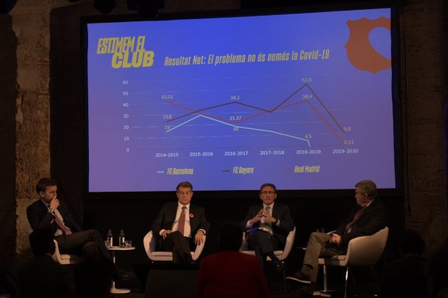 Presentación económica del pla del Barça del equipo Laporta elecciones Barça 2021_16 / María Contreras Coll