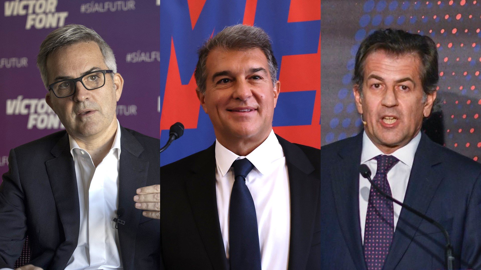 Laporta, Font i Freixa, els candidats definitius a les eleccions del Barça