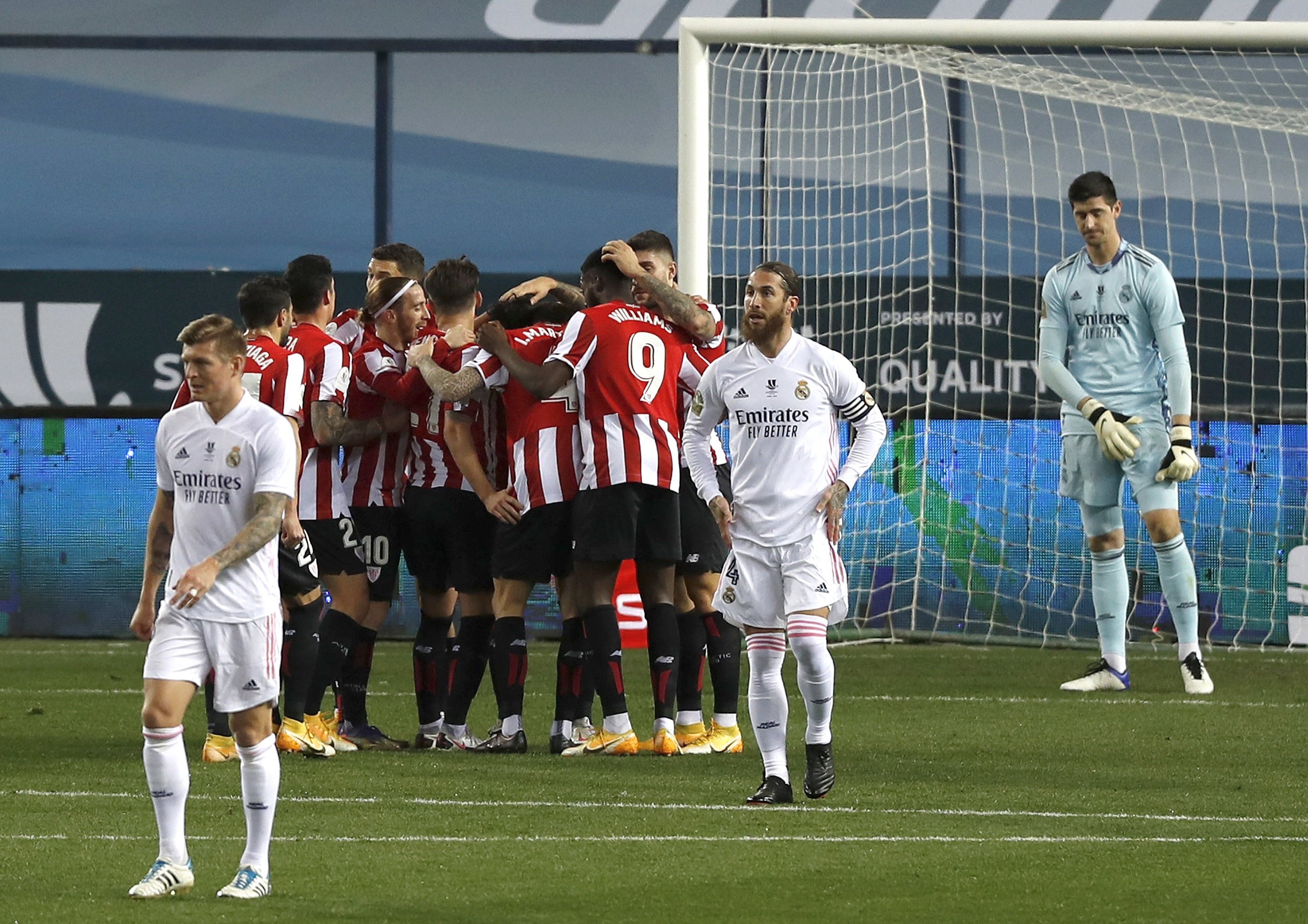 L'Athletic deixa el Reial Madrid fora de la final contra el Barça (1-2)