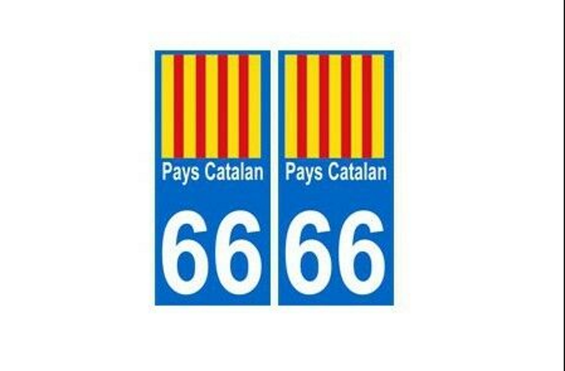Prohíben el CAT y la bandera catalana en las matrículas francesas