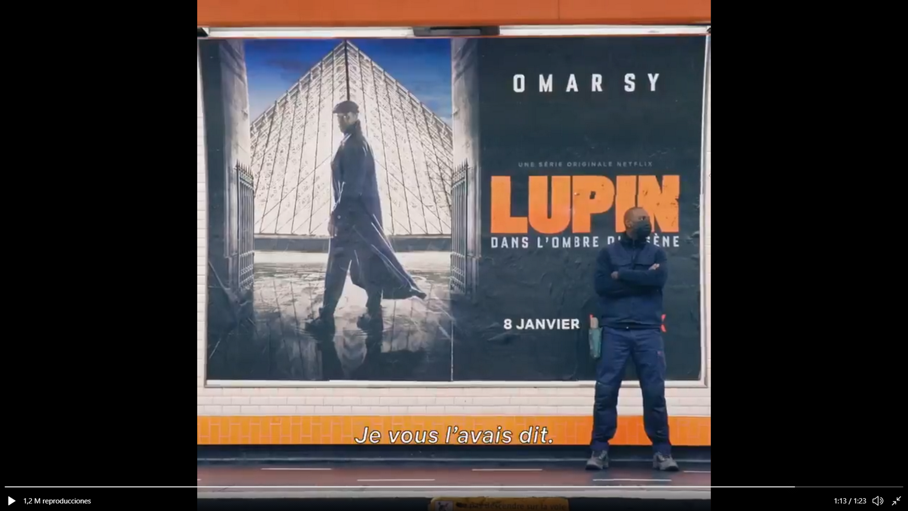 'Lupin' hace una broma y alborota el metro de París