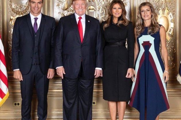 melania y begoña gomez donald pedro