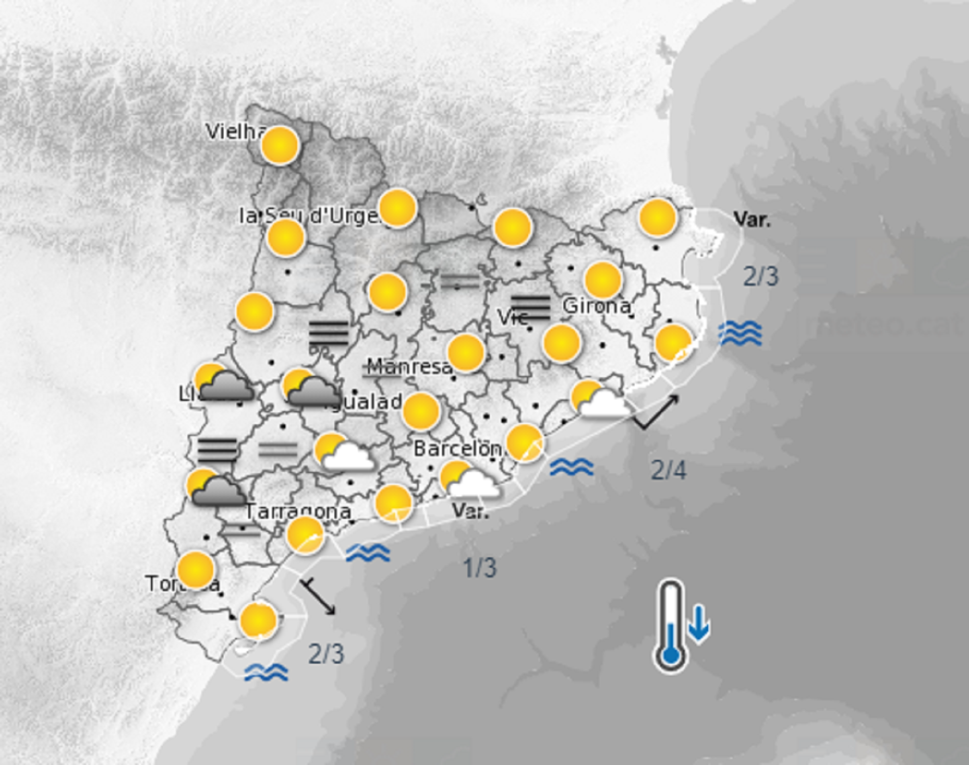 mapa temps