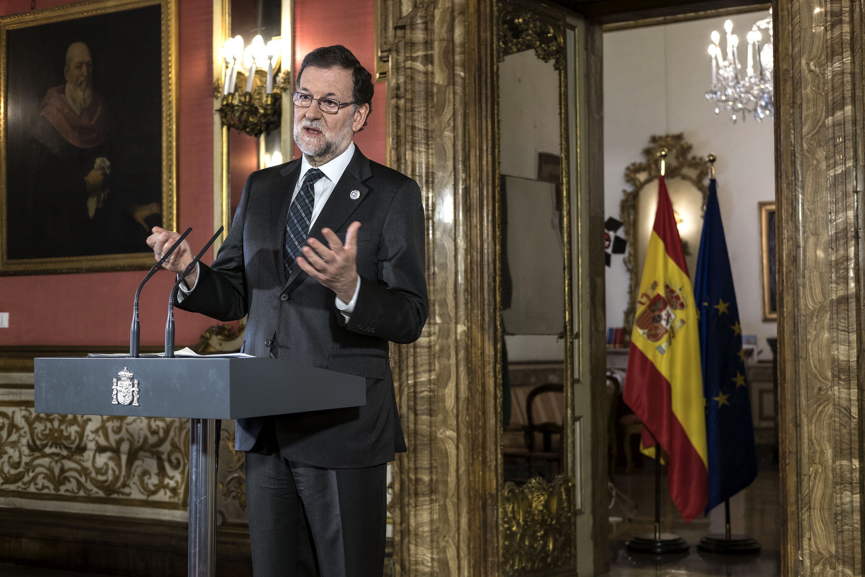Rajoy, als independentistes: “Qui se salta la llei no té cabuda a Europa”